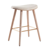 Saddle - Contemporary Counter Stool (Set of 2) - Furniture Home Direct