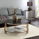 Abisha - Sintered Stone Top Round Table - Furniture Home Direct