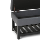 Cosmopolitan - Storage Ottoman Bench With Open Bottom - Furniture Home Direct
