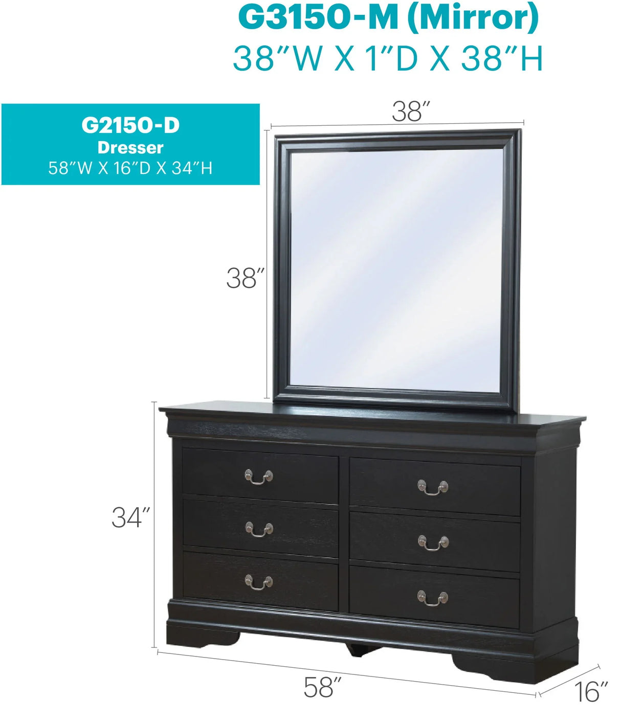 Traditional Dresser Elegant - Furniture Home Direct