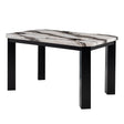 Magaly - Bar Table And Stool 5 Piece Set With Marbled Top Detail - Dark Gray - Furniture Home Direct