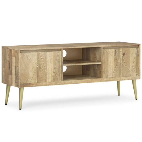 Jager - TV Media Stand - Natural - Furniture Home Direct