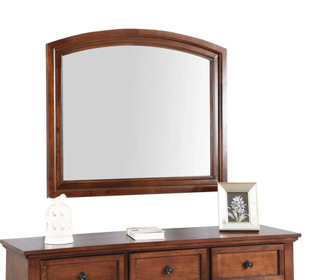 Charming Traditional Mirror - Cherry - Furniture Home Direct