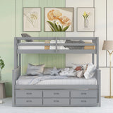 Bunk Bed With Twin Size Trundle And Drawers - Furniture Home Direct