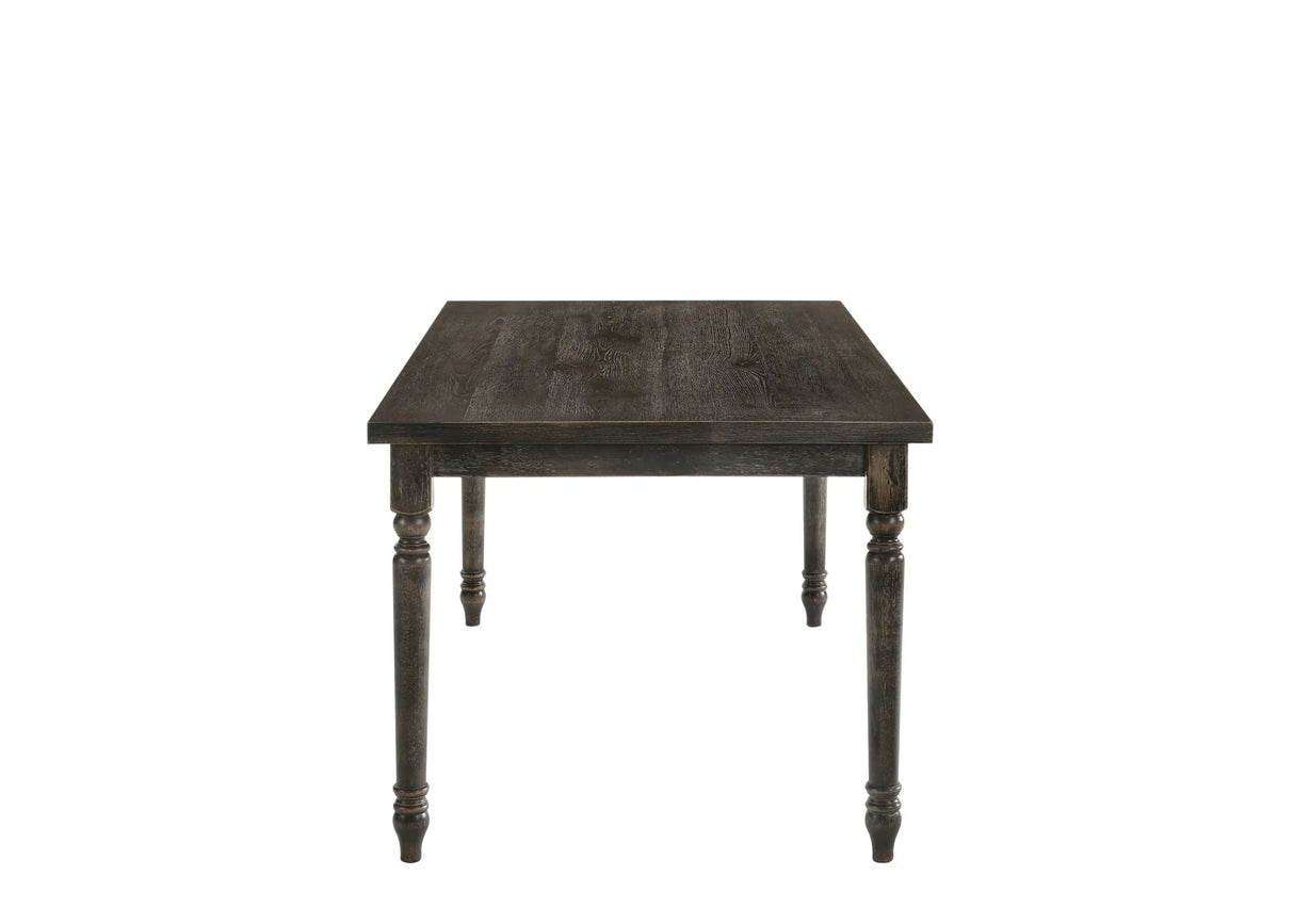 Claudia II - Weathered 7 Pieces Dining Room Set - Gray - Furniture Home Direct