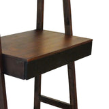 Ladder Desk, Ladder Style Display Shelf - Natural Wood / Brown - Furniture Home Direct