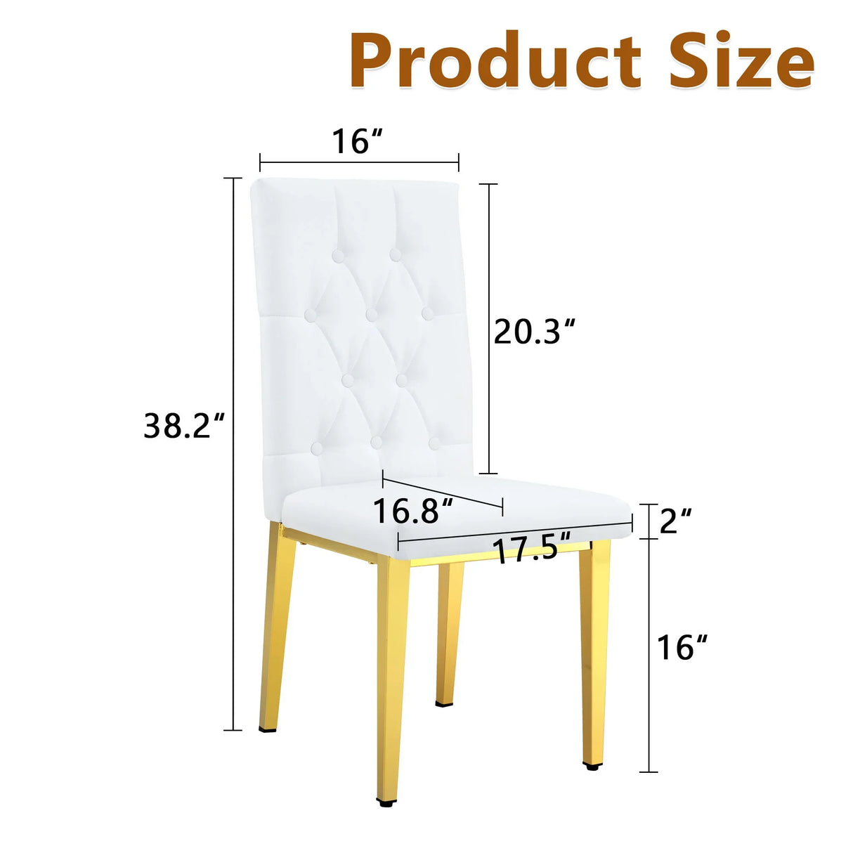 Vintage Style Armless Dining Chairs Set With Grid And Buckle Design - Furniture Home Direct