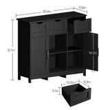Storage Cabinets, Wooden Floor Cabinet, With Drawers And Shelves Storage Cabinets, Accent Cabinet For Living Room, Bedroom, Bathroom Furniture Home Decor - Furniture Home Direct