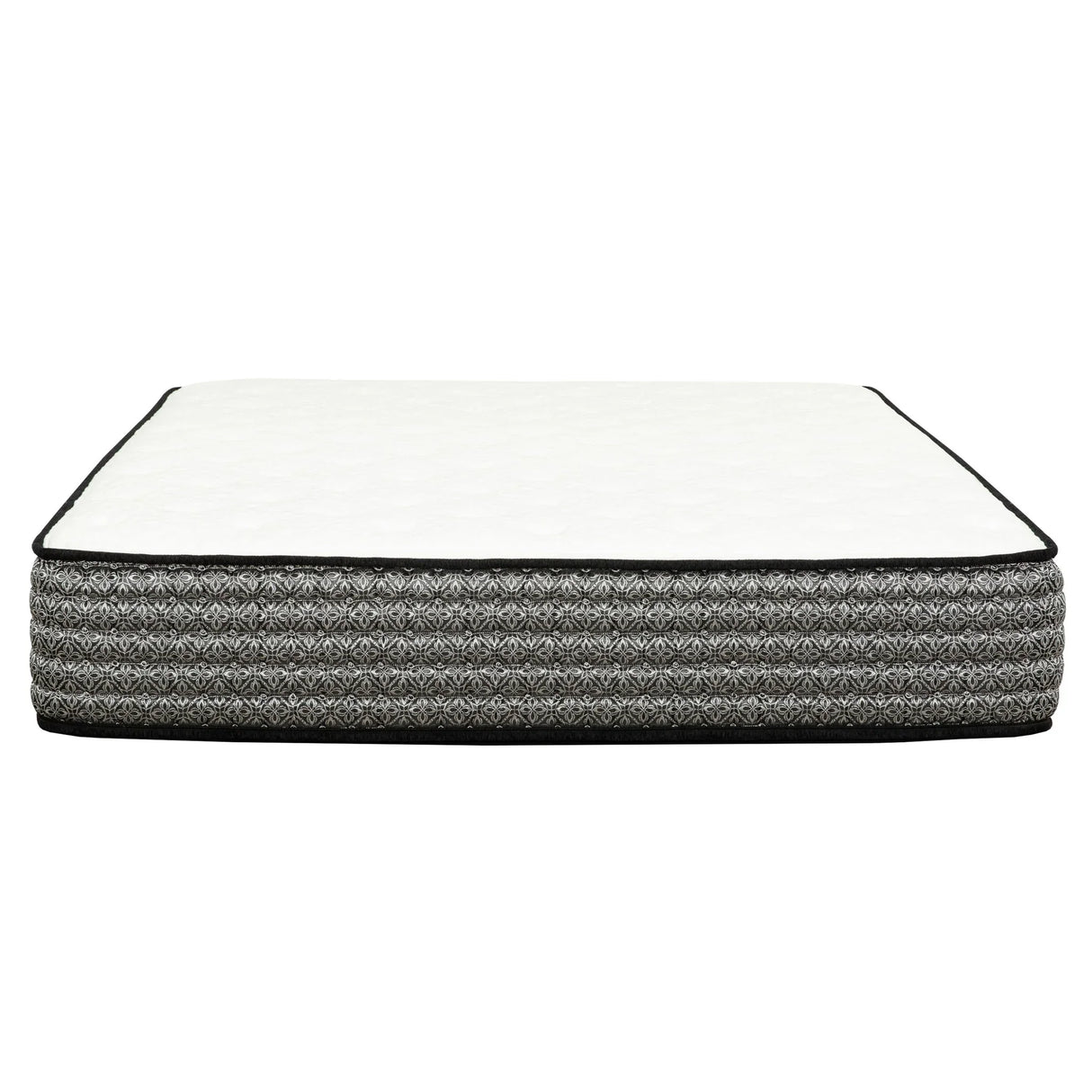 Premium 12" Queen Size Hybrid Mattress In A Box Soft Gel Memory Foam Top With Cooling Technology - Gray / White - Furniture Home Direct