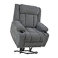 Power Lift Recliner Chair With Extended Footrest, Remote Control, Cup Holders, And Side Pockets - Furniture Home Direct