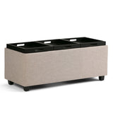 Avalon - Upholstered Storage Ottoman - Furniture Home Direct