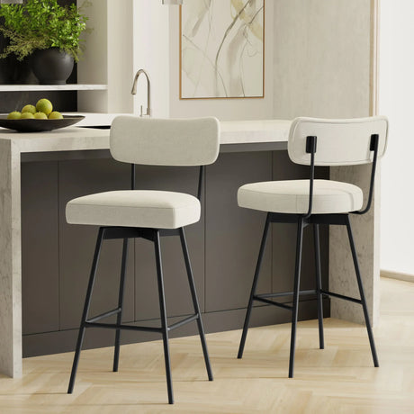 Giselle - Swivel Counter Height Stool (Set of 2) - Furniture Home Direct
