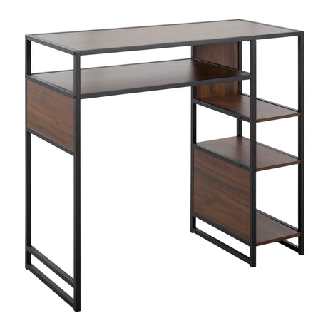 Display - Farmhouse Bar Height Table With Storage Space - Furniture Home Direct