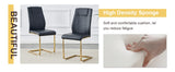 Dining Set Round Glass Table Six Faux Leather Chairs Black - Furniture Home Direct