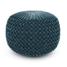 Renee - Handcrafted Round Pouf - Furniture Home Direct