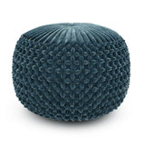 Renee - Handcrafted Round Pouf - Furniture Home Direct
