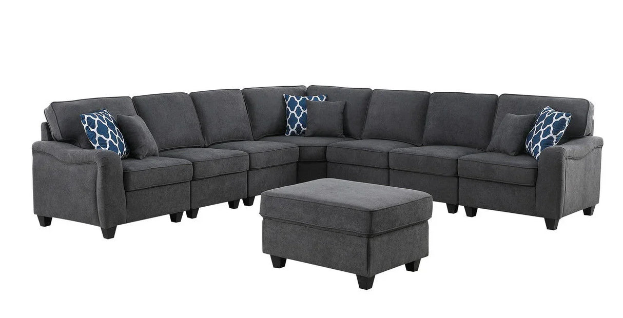 Leo - Woven Modular Sectional Sofa Comfort And Style - Furniture Home Direct