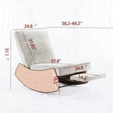Modern Rocking Chair Recliner, Comfy Rocker Nursery Chair With Footrest, Accent Reading Chair, Upholstered Lounge Chair For Relaxing, Resting, Soft Padded Rocker For Indoor Living Room Bedroom - Furniture Home Direct