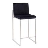 Fuji - Contemporary High Back Counter Stool, Functional Design - Furniture Home Direct