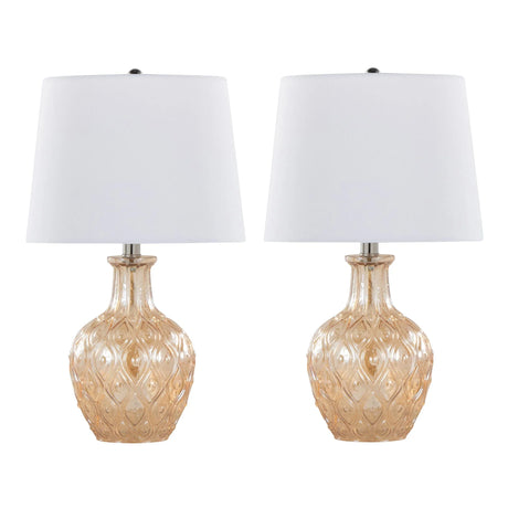 Gloria - Round Contemporary Lamp (Set of 2) - Furniture Home Direct