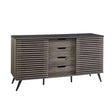 Contemporary Sliding Slat Door Sideboard - Furniture Home Direct