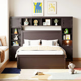Bed With All In One Cabinet, Shelf And Sockets, Trundle - Furniture Home Direct