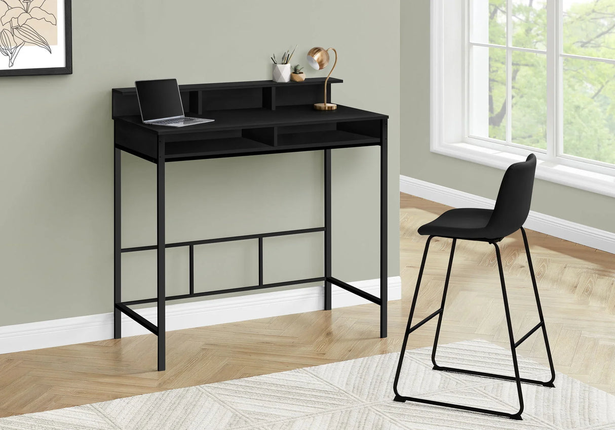 Computer Desk For Home Office, Standing, Storage Shelves, Laptop, Contemporary & Modern - Furniture Home Direct
