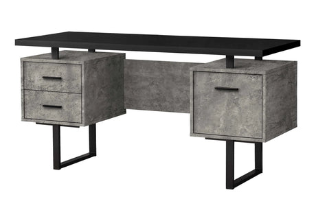 Computer Desk For Home Office, Laptop, Left, Right Set - Up, Storage Drawers, Contemporary & Modern - Furniture Home Direct