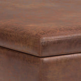 Owen - Multifunctional Square Coffee Table Storage Ottoman - Furniture Home Direct