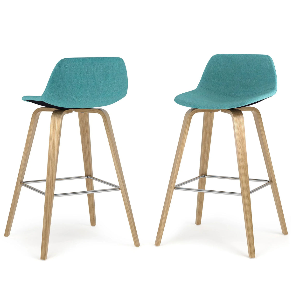 Randolph - Bentwood Counter / Bar Height Stool (Set of 2) - Blue - Furniture Home Direct