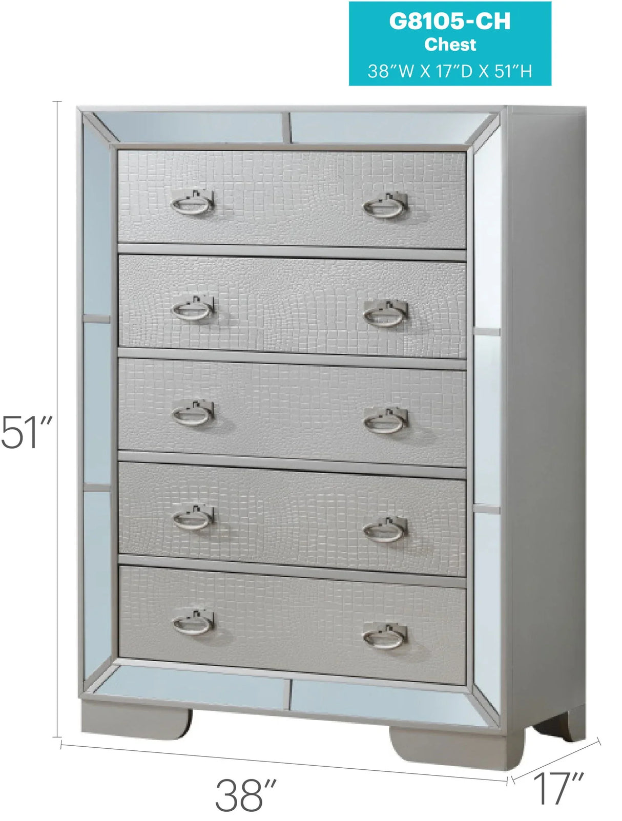 Sleek Contemporary Storage Chest - Furniture Home Direct