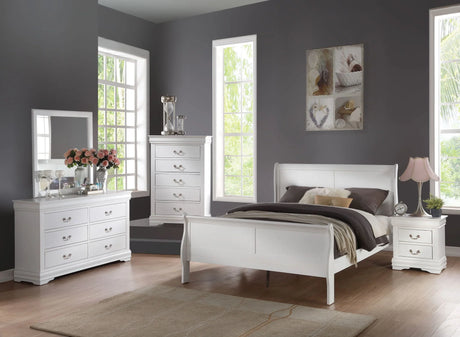 Louis Philippe - Sleigh Bedroom Set - Furniture Home Direct
