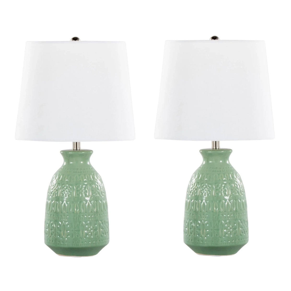 Claudia - Contemporary Lamp (Set of 2) - Furniture Home Direct