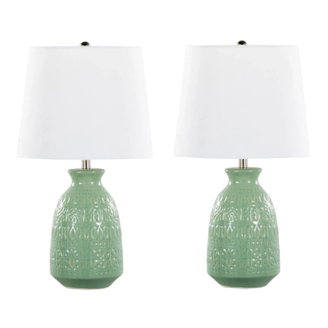 Claudia - Contemporary Lamp (Set of 2) - Furniture Home Direct
