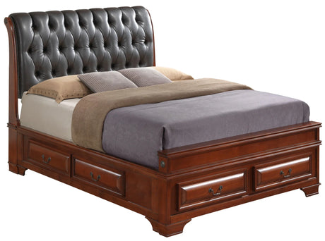 Storage Bed Elegant Transitional - Furniture Home Direct