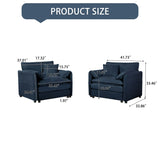 Modern Chenille Oversized Accent Chair, Comfy Single Sofa With Large Seat (Set of 2) - Furniture Home Direct