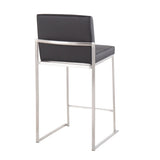 Fuji - Contemporary High Back Counter Stool, Functional Design - Furniture Home Direct