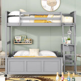 Full Over Full Bunk Bed With Desk - Furniture Home Direct