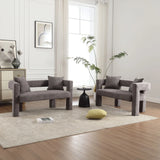 Modern Chenille Loveseat Sofa, Comfy Upholstered 2 Seater - Furniture Home Direct
