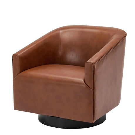 Garland - Swivel Chair With Upholstery - Caramel - Furniture Home Direct