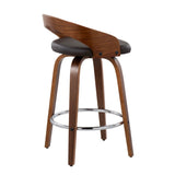 Grotto - Mid-Century Modern, Counter Stool With Swivel (Set of 2) - Furniture Home Direct
