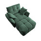 Ergonomic Single Seater Sofa With Ottoman, High Resilience Support Cushions - Furniture Home Direct