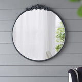 Classic Design Mirror With Baroque Inspired Frame For Bathroom, Entryway Console Lean Against Wall - Furniture Home Direct