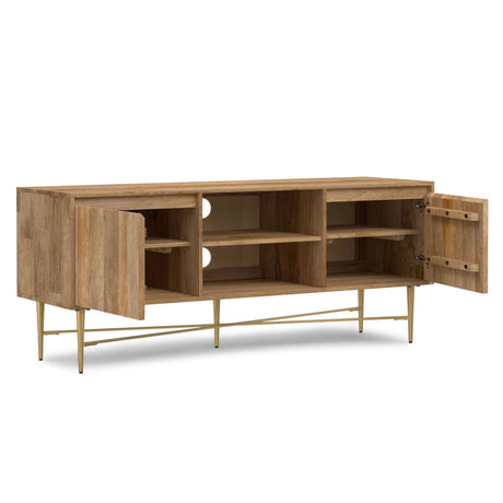 Fallon - TV Media Stand - Natural - Furniture Home Direct