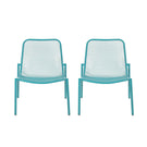 Outdoor Iron Chair With Mesh Design