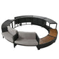 Spa Surround Spa Frame Patio Rattan Sofa Set With Storage Spaces, Mini Sofa And Comfortable Cushion For Patio, Backyard - Furniture Home Direct