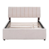 Upholstered Platform Bed With Trundle - Furniture Home Direct