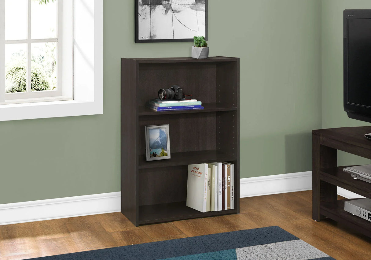 Bookshelf, Bookcase, 4 Tier, For Office, Transitional - Furniture Home Direct