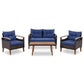4 Piece Garden Furniture, Patio Seating Set - Furniture Home Direct