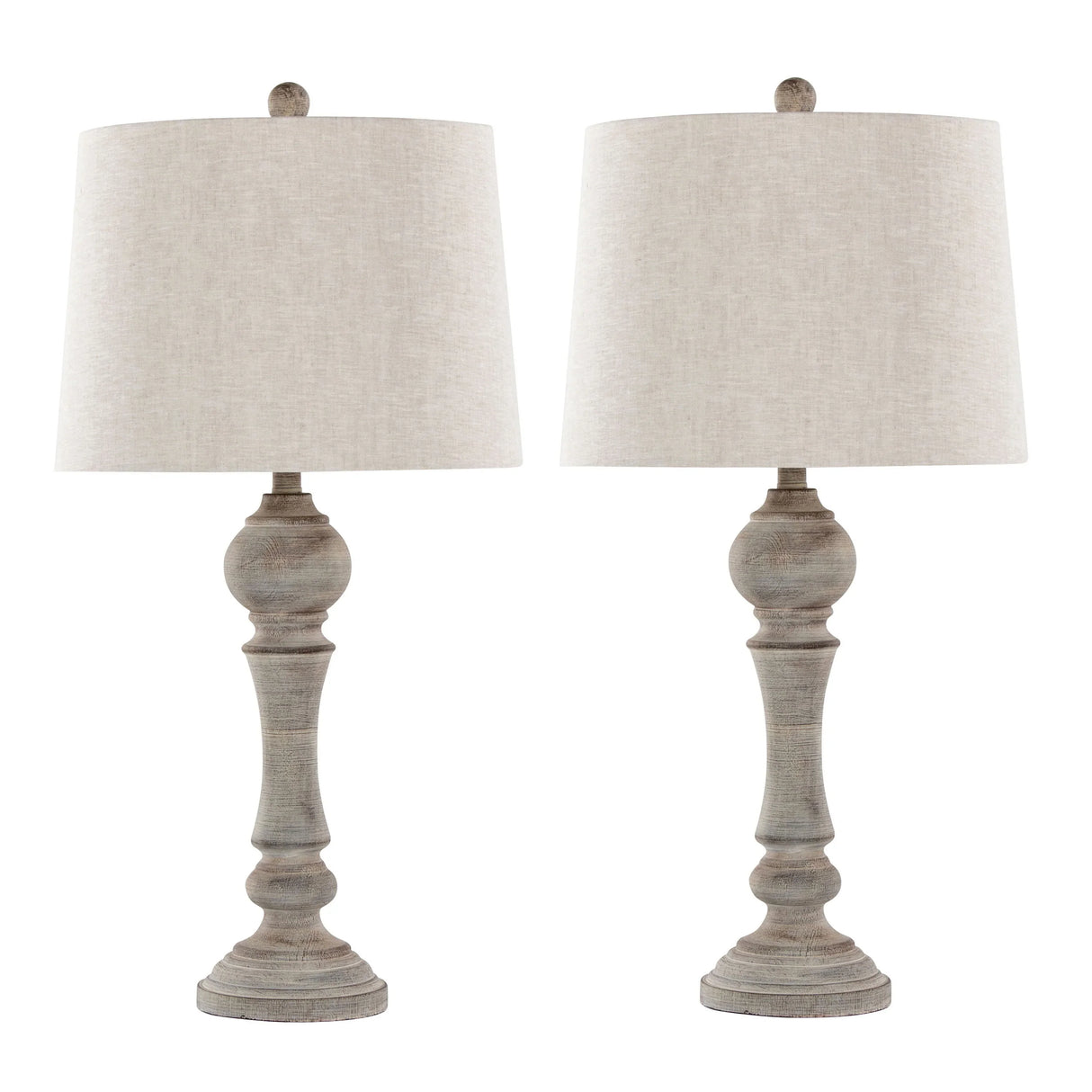 Winston - Farmhouse Poly Table Lamp (Set of 2) - Furniture Home Direct